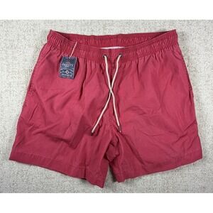 NWT Faherty Shorts Men's Sz XL Beacon Swim Lined Trunks Red